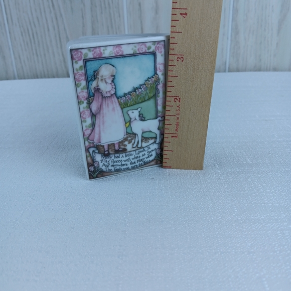 3.3" Enesco Karen Hahn Vintage 1987 Mother Goose Book Ceramic Bank Fairy Tale. - Picture 13 of 13